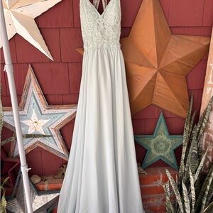 Kennedy Blue Sleeveless Lace Bridesmaid Dress Size 4